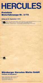 Preisliste 03/1978